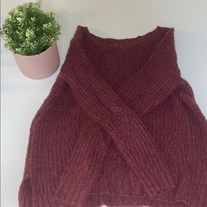Plum colored sweater from American Eagle